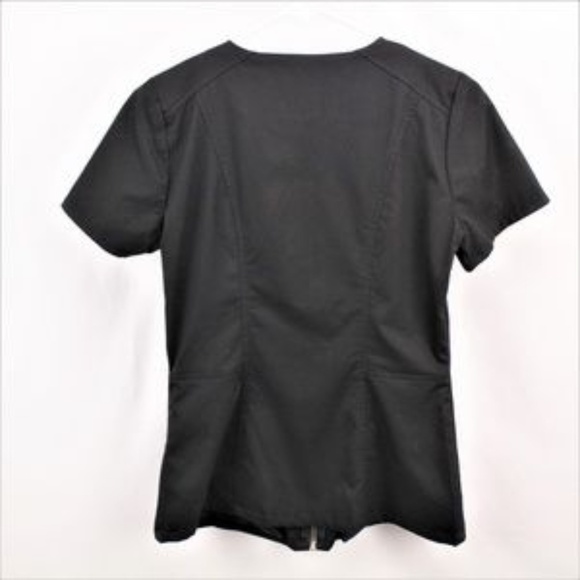 NWT Jaanuu Scrub Paneled Mesh V-Neck Top, Size XS * - Picture 2 of 3